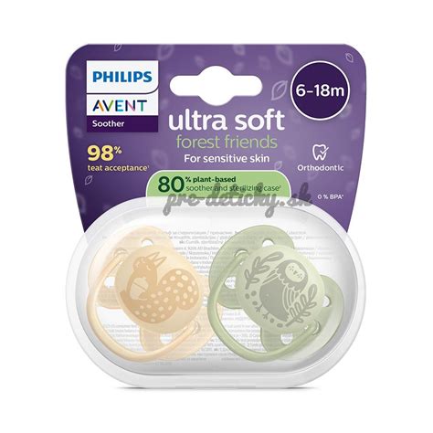 Philips Avent Ultra Soft cumlík s mäkkým náustným štítom