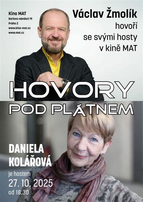 Koláž filmových a televíznych projektov s Danielou Kolářovou