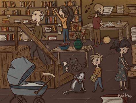 Ilustrácia rodiny a domu