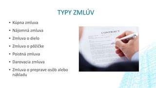 typy zmlúv pri brigáde