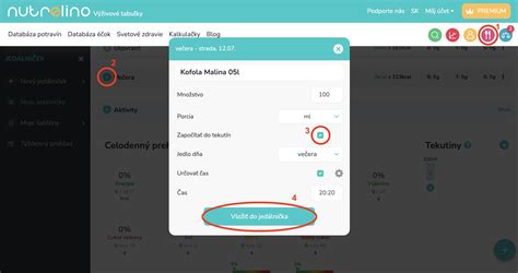Zapisovanie jedálnička