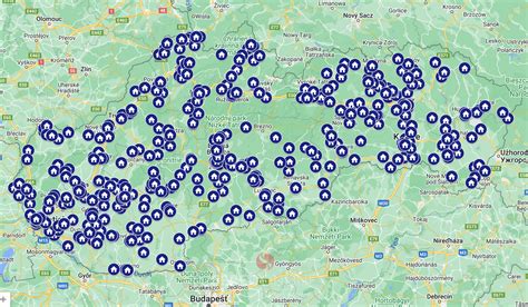 Mapa školských obvodov na Slovensku