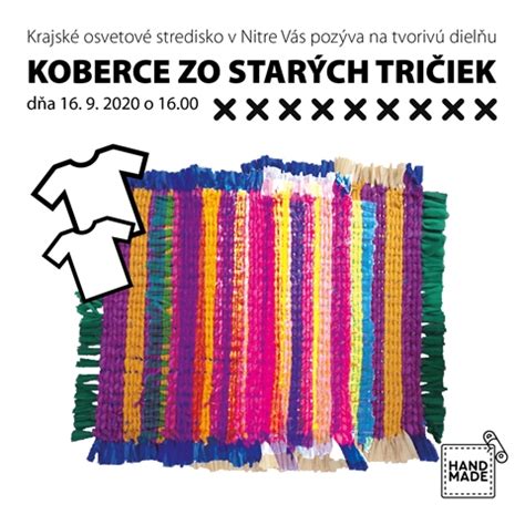 Ukážka deky vyrobenej zo starých tričiek