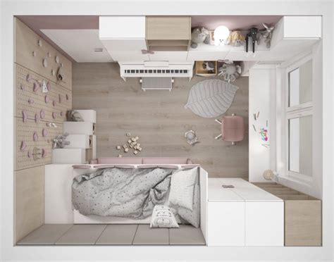 Návrh detskej izby pre súrodencov s rozdeľovačom