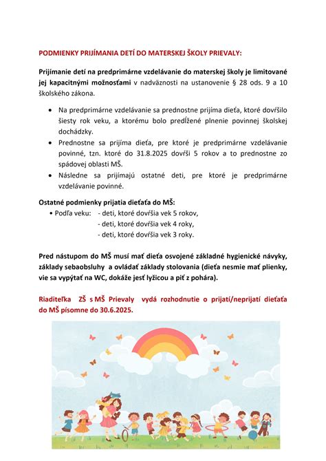 infografika s faktormi pre výber materskej školy