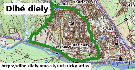 Mapa Bratislavy s vyznačenými lokalitami Dlhé Diely a Karlova Ves