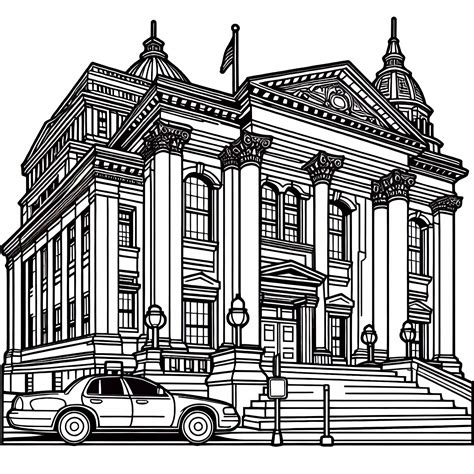 Ilustrácia právneho dokumentu alebo súdnej budovy