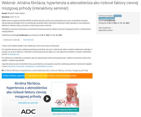 Atriálna fibrilácia ako rizikový faktor cievnej mozgovej príhody