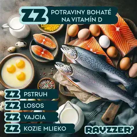 Grafické znázornenie potravín bohatých na vápnik a vitamín D