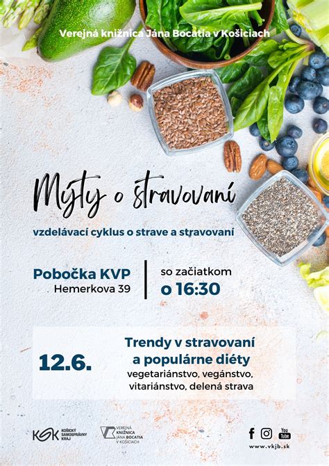 Infografika zobrazujúca rôzne trendy v zdravom stravovaní