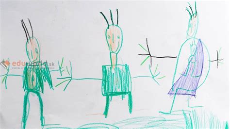 Detská kresba s témou jedla