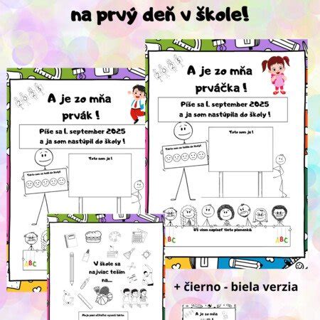 Ilustrácia prvňáčika, ktorý sa pripravuje na prvý deň v škole