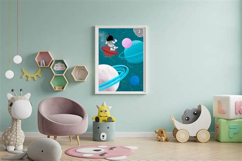 Ilustrácia detskej izby s nočnou lampičkou