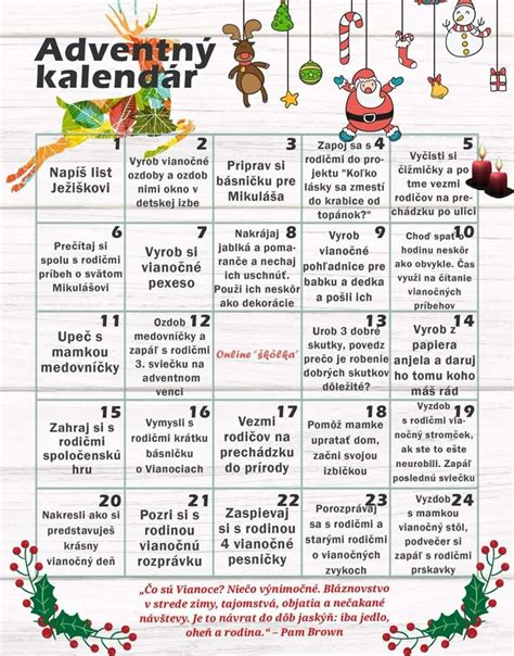 Ilustrácia plánovacieho kalendára pre deti