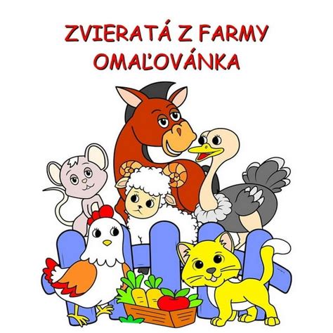 Ilustrácia farmy s rôznymi zvieratkami