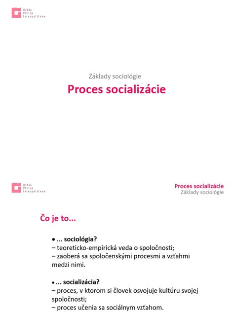 Graf znázorňujúci proces socializácie