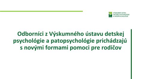 Logo Výskumného ústavu detskej psychológie a patopsychológie (VÚDPaP)