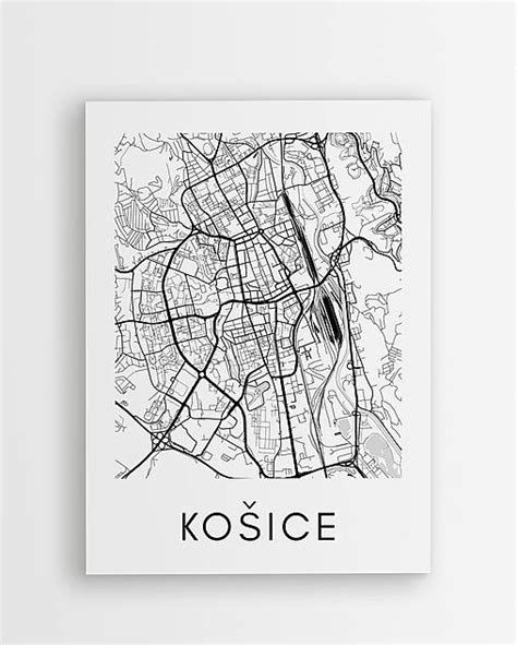 Mapa mesta Košice s vyznačením mestskej časti Šaca