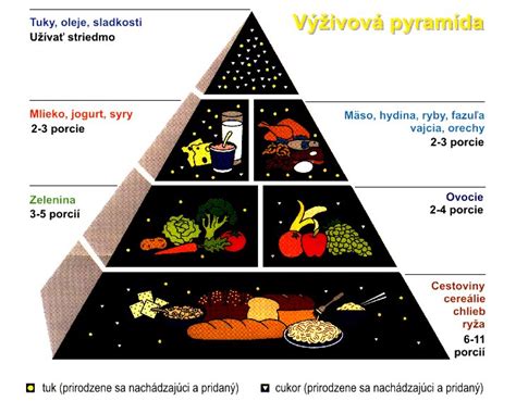 Výživová pyramída s dôrazom na vápnik a železo