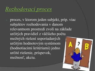 Infografika znázorňujúca proces rozhodovania u detí