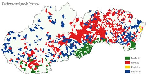 mapa rómskych komunít na Slovensku