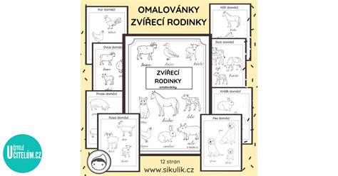Rozmanité zvieracie omaľovánky