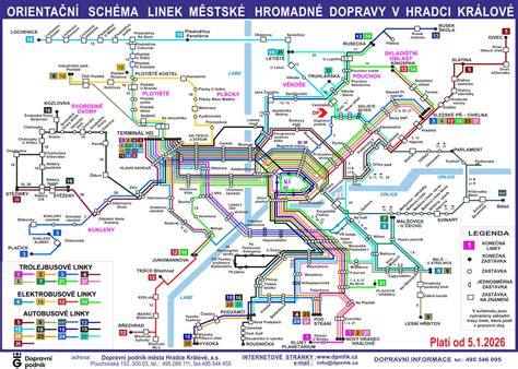 Mapa Martina s vyznačenými zastávkami MHD