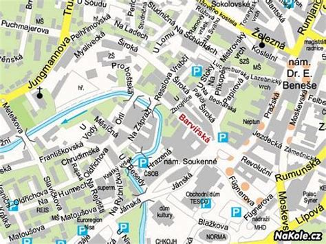 Mapa Martina s vyznačením Ulice Hviezdoslavova