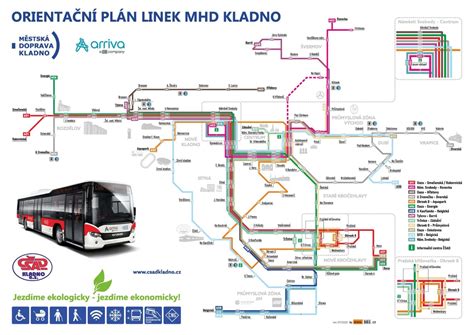 Mapa autobusových liniek v okolí Dojčenského ústavu