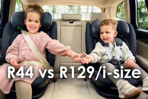 Schéma porovnania autosedačiek podľa normy i-Size a R44/04