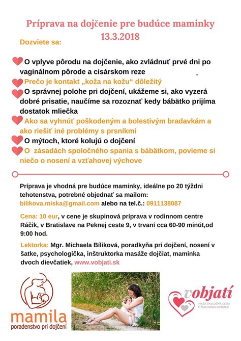 Príprava na dojčenie