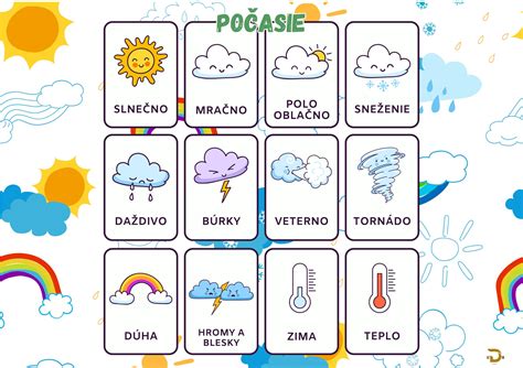 Ilustrácia detského rozvrhu s farebnými symbolmi