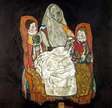 Egon Schiele, Matka a dcéra, 1913