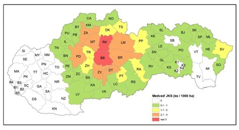 Mapa s regiónmi výskytu nadmerného plaču u dojčiat (hypotetická)