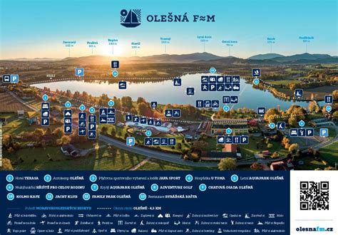 Mapa regiónu Olešná