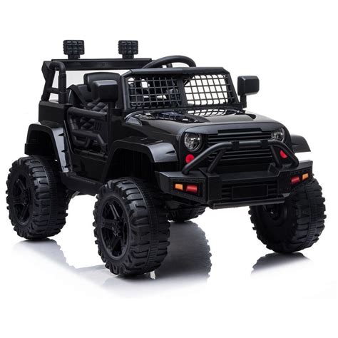 Detské elektrické auto Jeep v teréne