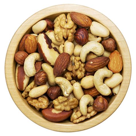 zmes rôznych orechov
