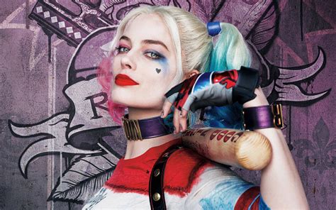 Koláž filmových a herných stvárnení Harley Quinn