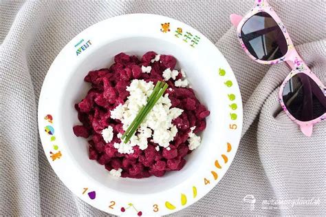 Cviklové halušky pre deti