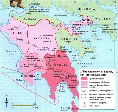 Mapa starovekého Grécka