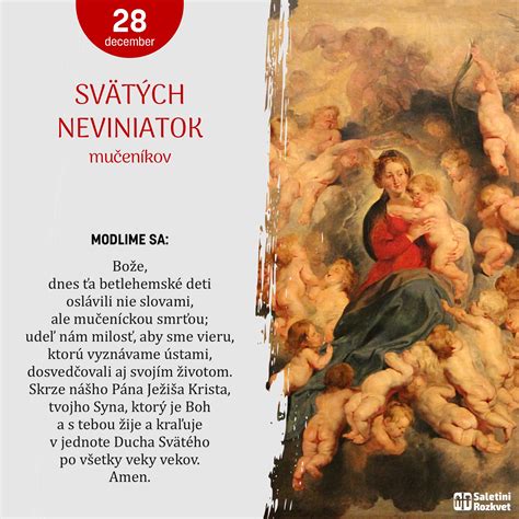 Ilustrácia sviatku svätých Neviniatok