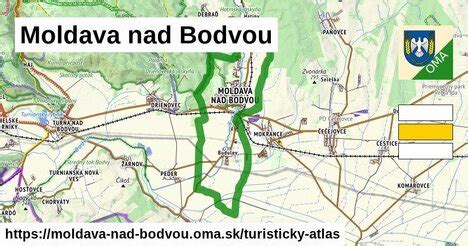 Mapa regiónu Moldavy nad Bodvou a okolitých miest