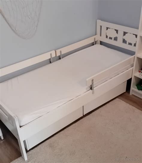 Detská posteľ IKEA KRITTER s ochrannou zábranou