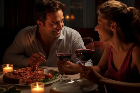 Pár užívajúci si romantický večer