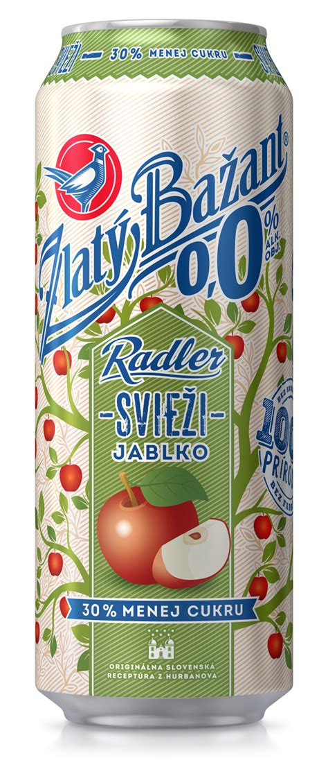 Zlatý Bažant Radler 0,0% Svieži Jablko