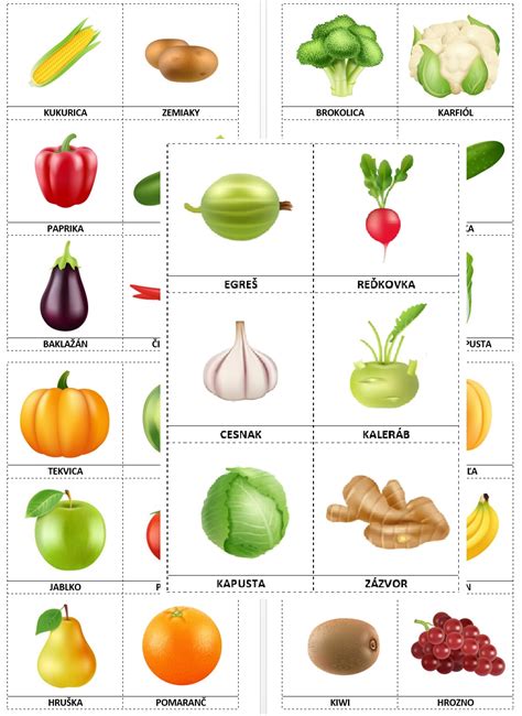 Rôznorodé ovocie a zelenina pre dieťa