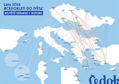 Mapa populárnych dovolenkových destinácií