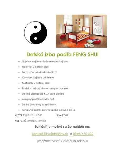 Detská izba podľa Feng Shui