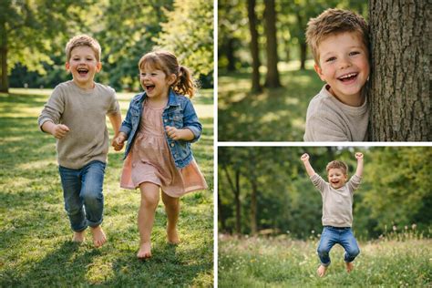 Deti bosé behajúce po tráve