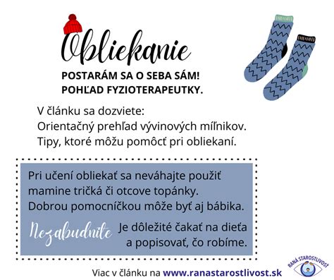 Tabuľka vývinových míľnikov v obliekaní